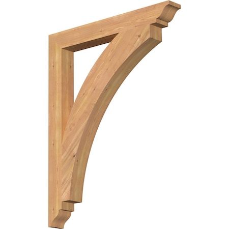 Thorton Traditional Smooth Bracket, Western Red Cedar, 3 1/2W X 30D X 38H